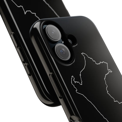 Peru Outline Phone Case – Minimal Country Map Tough Case (iPhone, Samsung, Pixel)