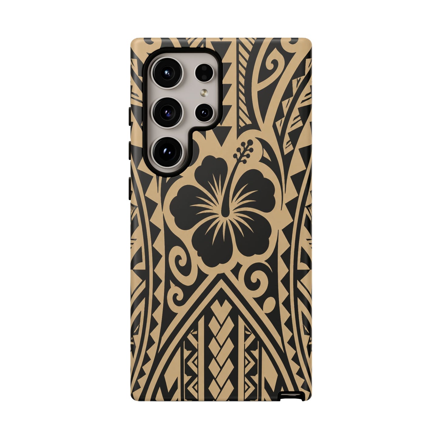 Polynesian Tribal Hawaiin Hibiscus Phone Case for iPhone Samsung Galaxy