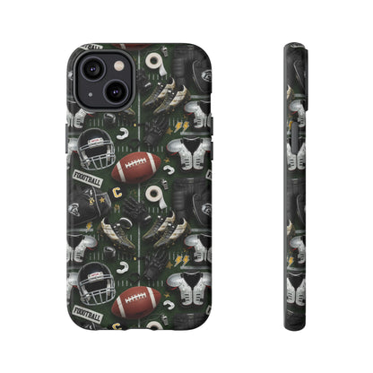 Football Pattern Phone Case – Sports Fan Tough Protective Game Day Case