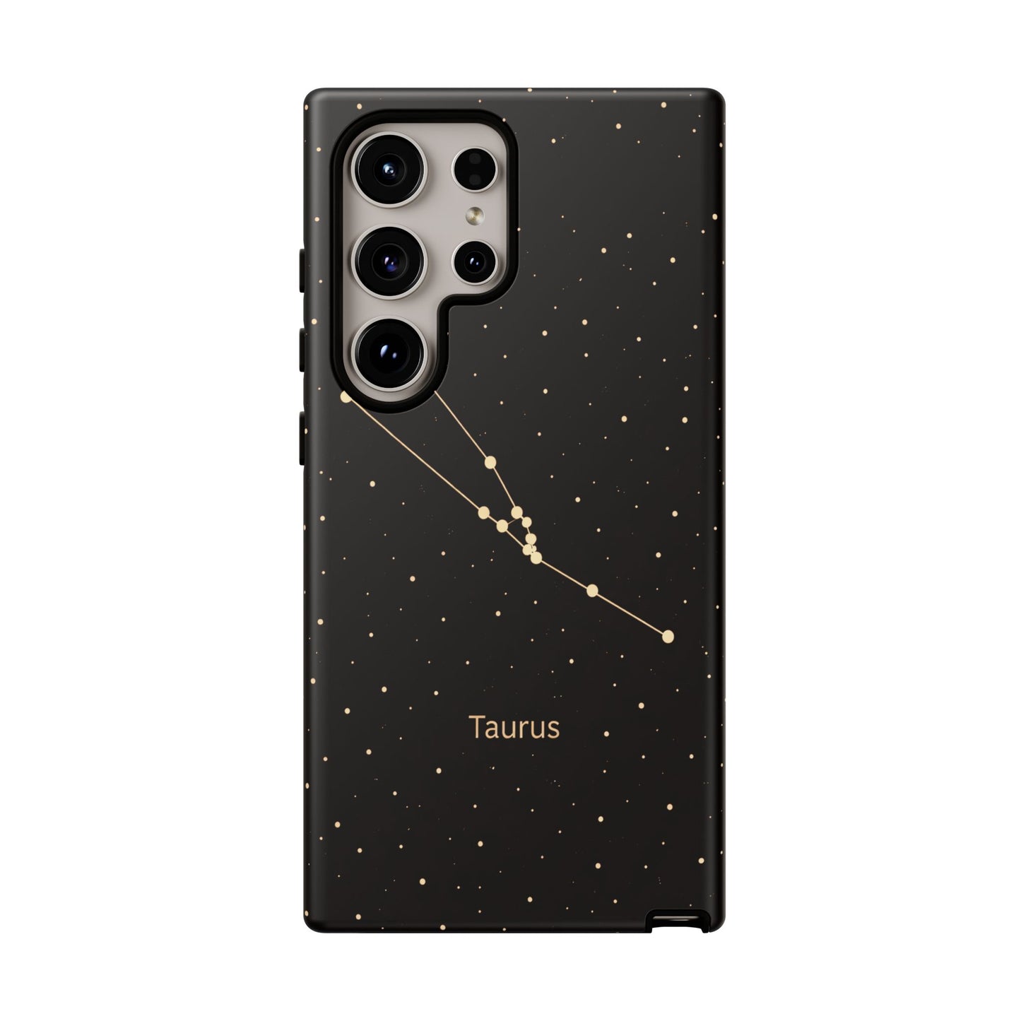 Taurus Zodiac Constellation Phone Case – Luxe Gold Celestial Cover