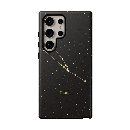 Taurus Zodiac Constellation Phone Case – Luxe Gold Celestial Cover