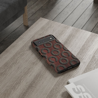Rustic Horseshoe Western Phone Case – Cowboy Country Ranch Tough Case