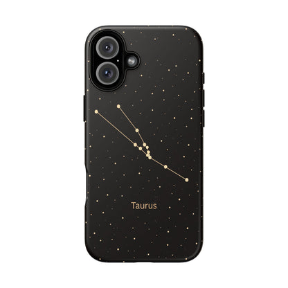 Taurus Zodiac Constellation Phone Case – Luxe Gold Celestial Cover
