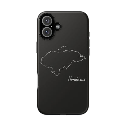 Honduras Outline Phone Case – Minimal Country Map Tough Case (iPhone, Samsung, Pixel)