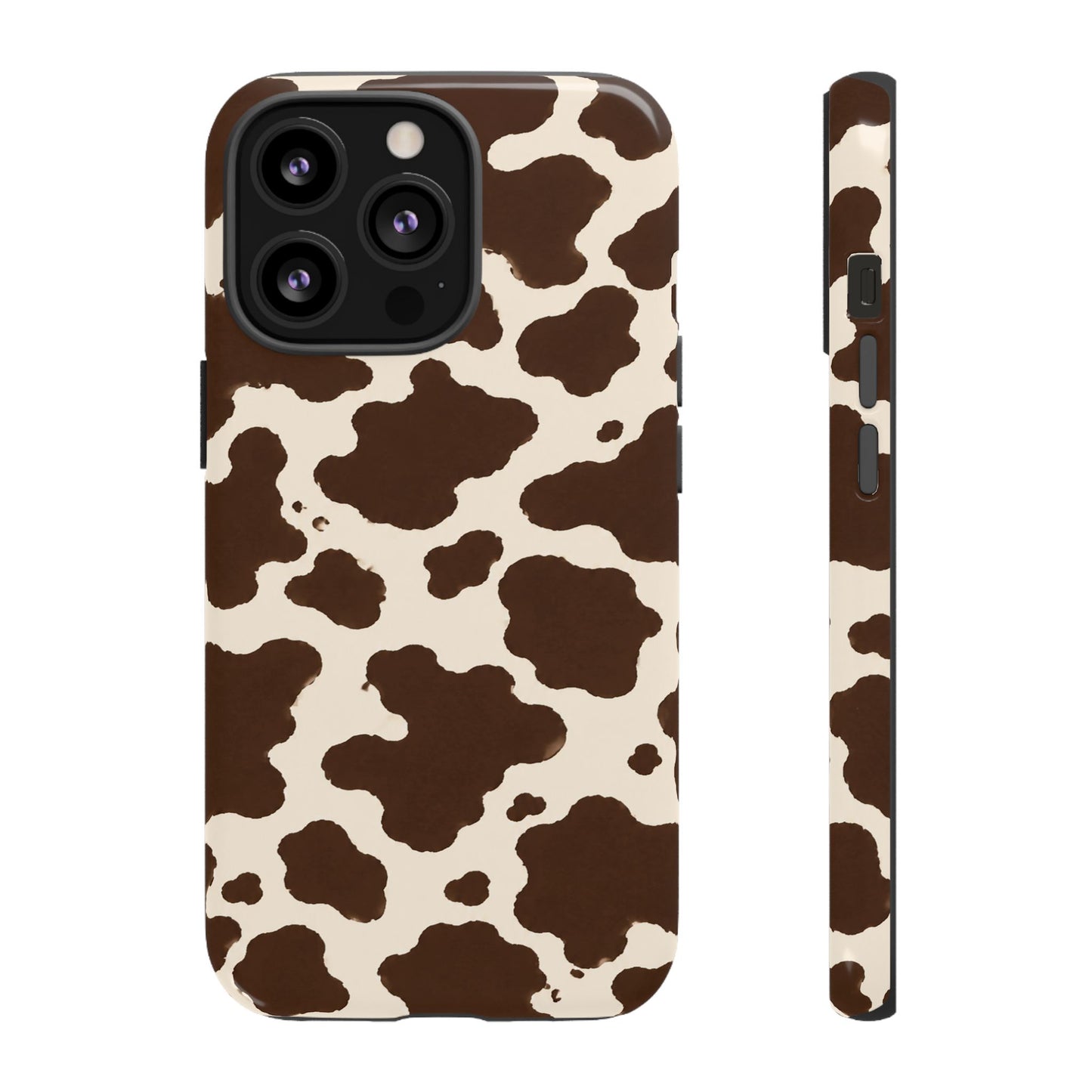 Western Cow Print Tough Phone Case for iPhone Samsung Galaxy Pixel
