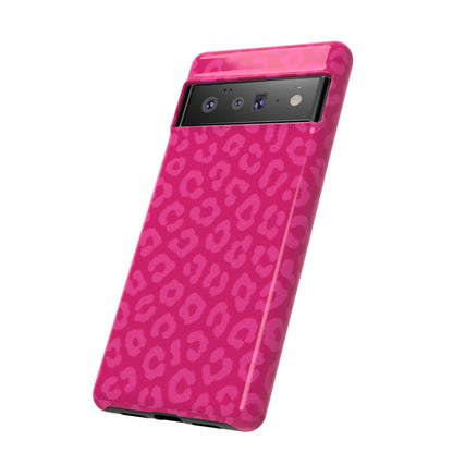 Hot Pink Leopard Print Phone Case – Bold Coquette Leopard Tough Case