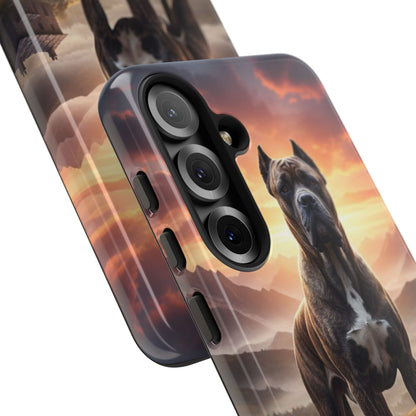 Cane Corso Phone Case – Guard Dog Sunset Tough Case (iPhone, Samsung, Pixel) | Dog Lover Gift