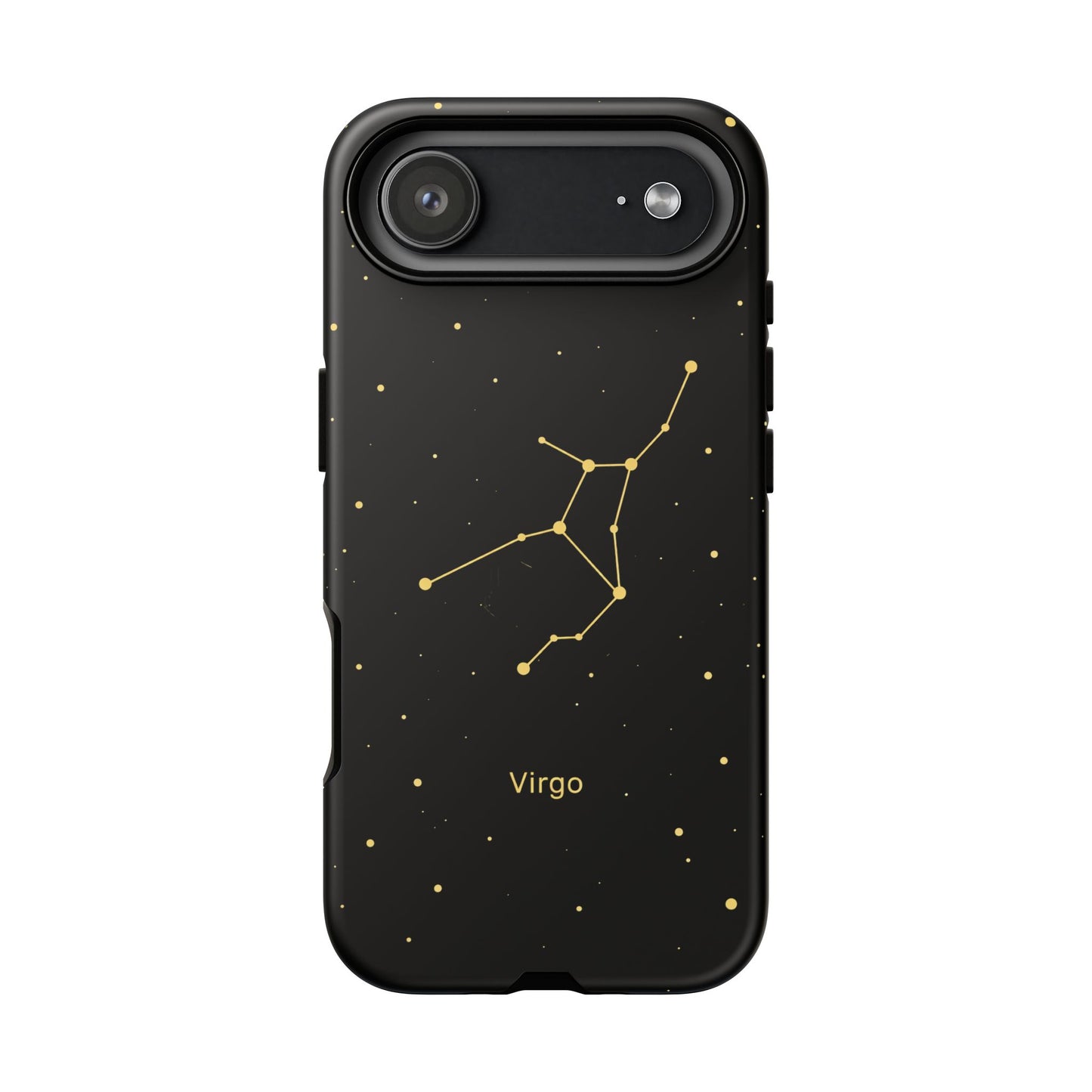 Virgo Zodiac Constellation Phone Case – Luxe Gold Celestial Cover