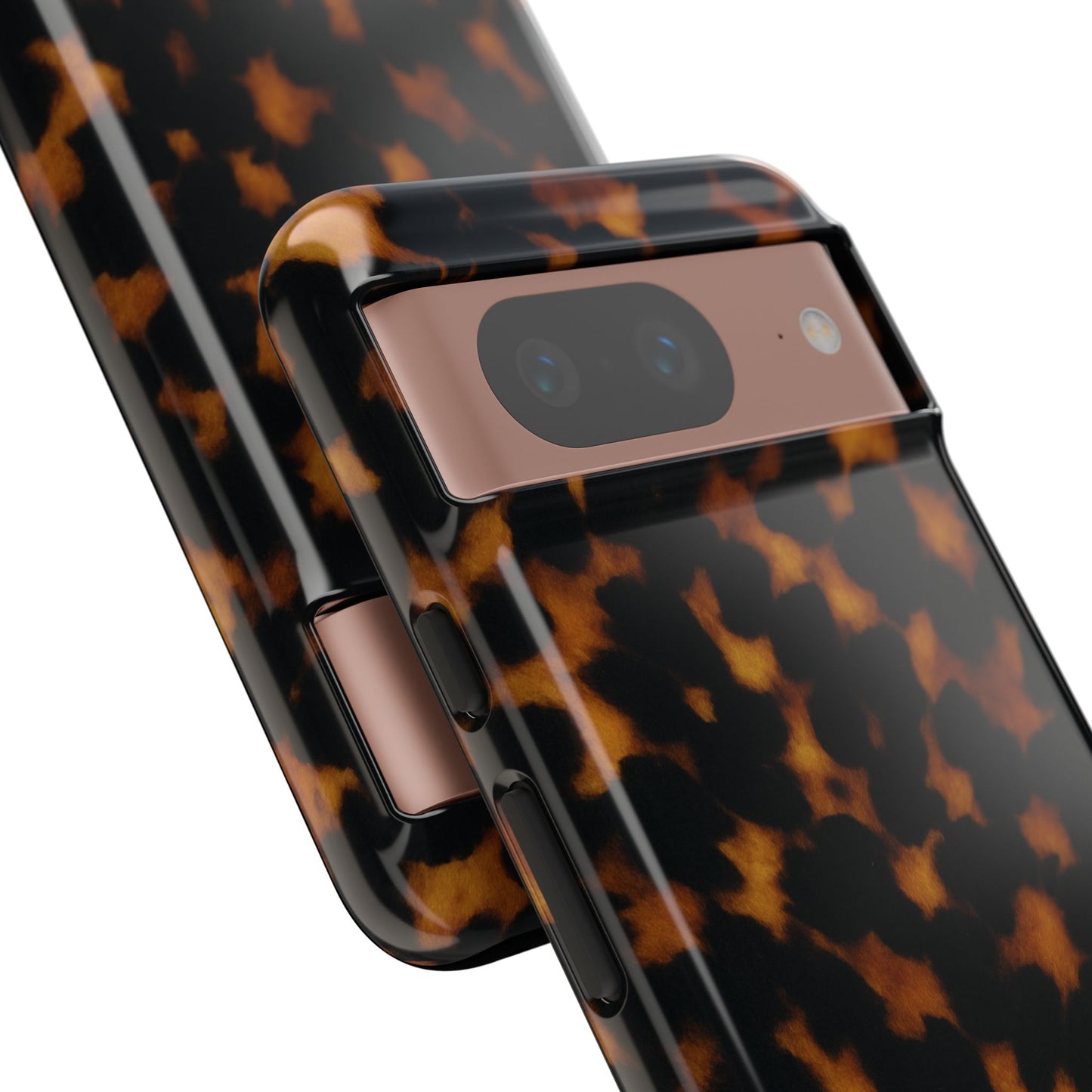 Tortoiseshell Phone Case – Brown Leopard Pattern Luxury Tough Protective Case