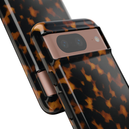 Tortoiseshell Phone Case – Brown Leopard Pattern Luxury Tough Protective Case