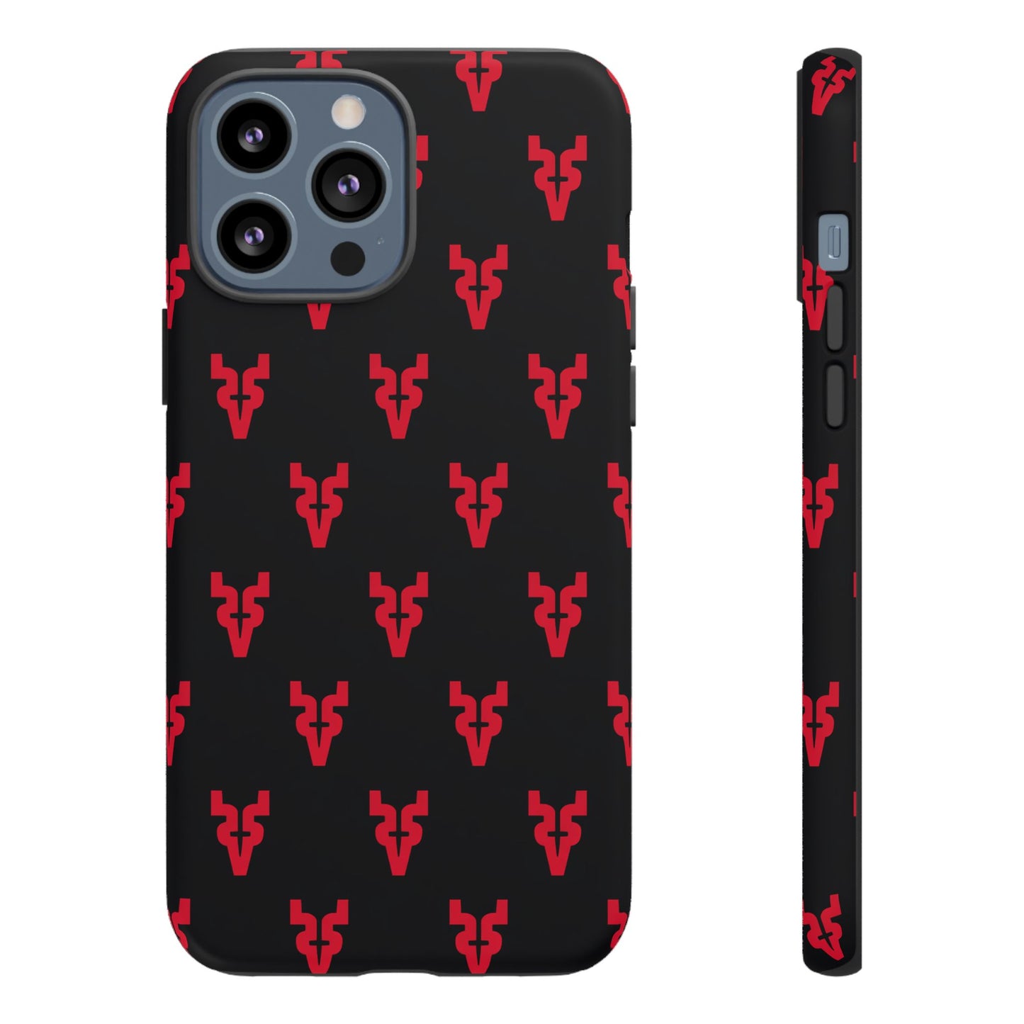 Mazatlán Bull Phone Case – Black Red Streetwear Tough Shockproof Cover