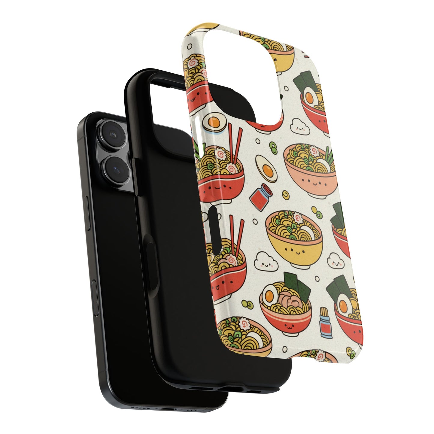 Kawaii Ramen Phone Case – Cute Japanese Food Pattern | Noodle Bowl Aesthetic Case