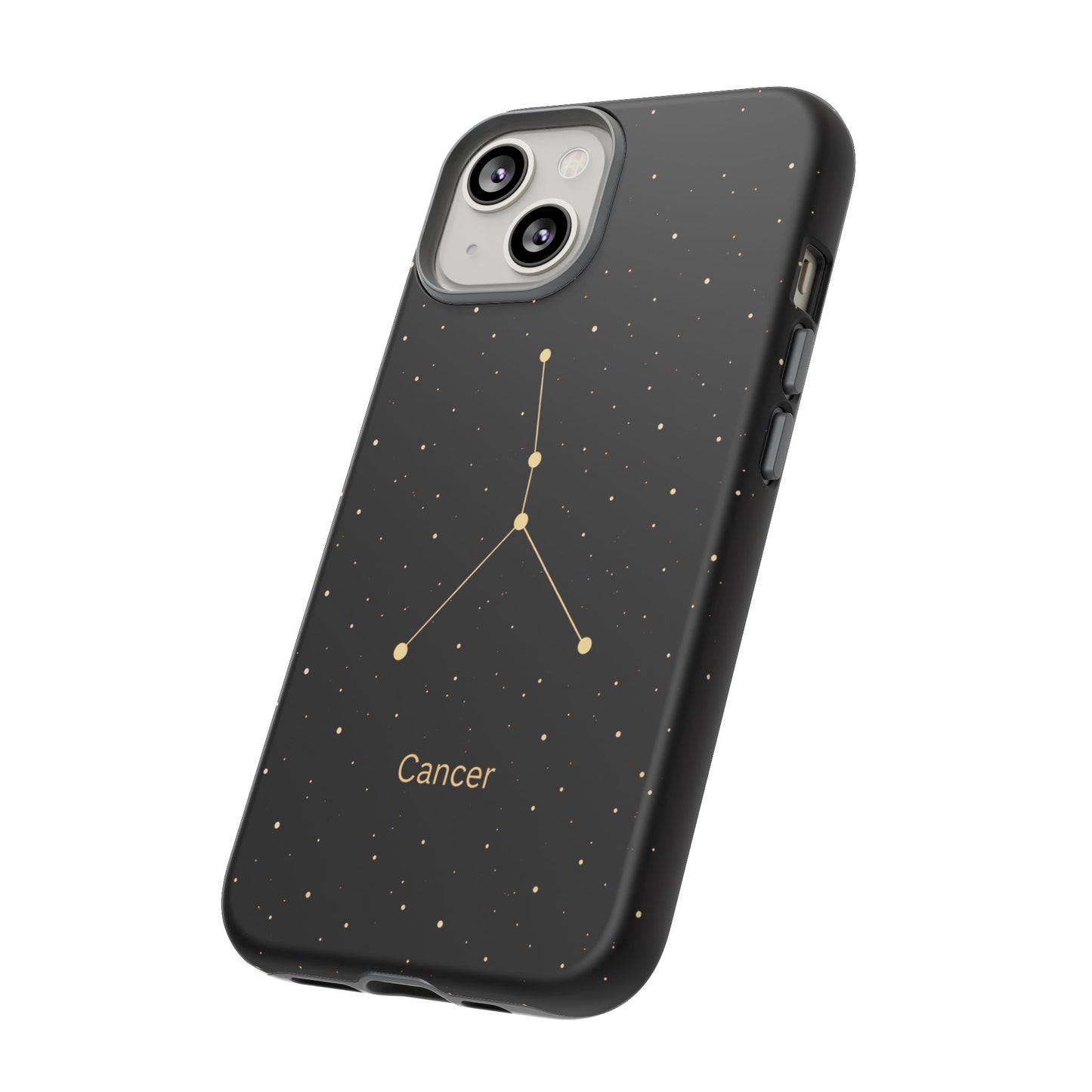 Cancer Zodiac Constellation Phone Case – Luxe Gold Celestial Cover