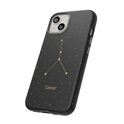 Cancer Zodiac Constellation Phone Case – Luxe Gold Celestial Cover