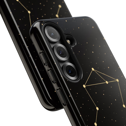Libra Zodiac Constellation Phone Case – Luxe Gold Celestial Cover