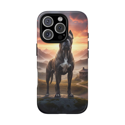 Cane Corso Phone Case – Guard Dog Sunset Tough Case (iPhone, Samsung, Pixel) | Dog Lover Gift
