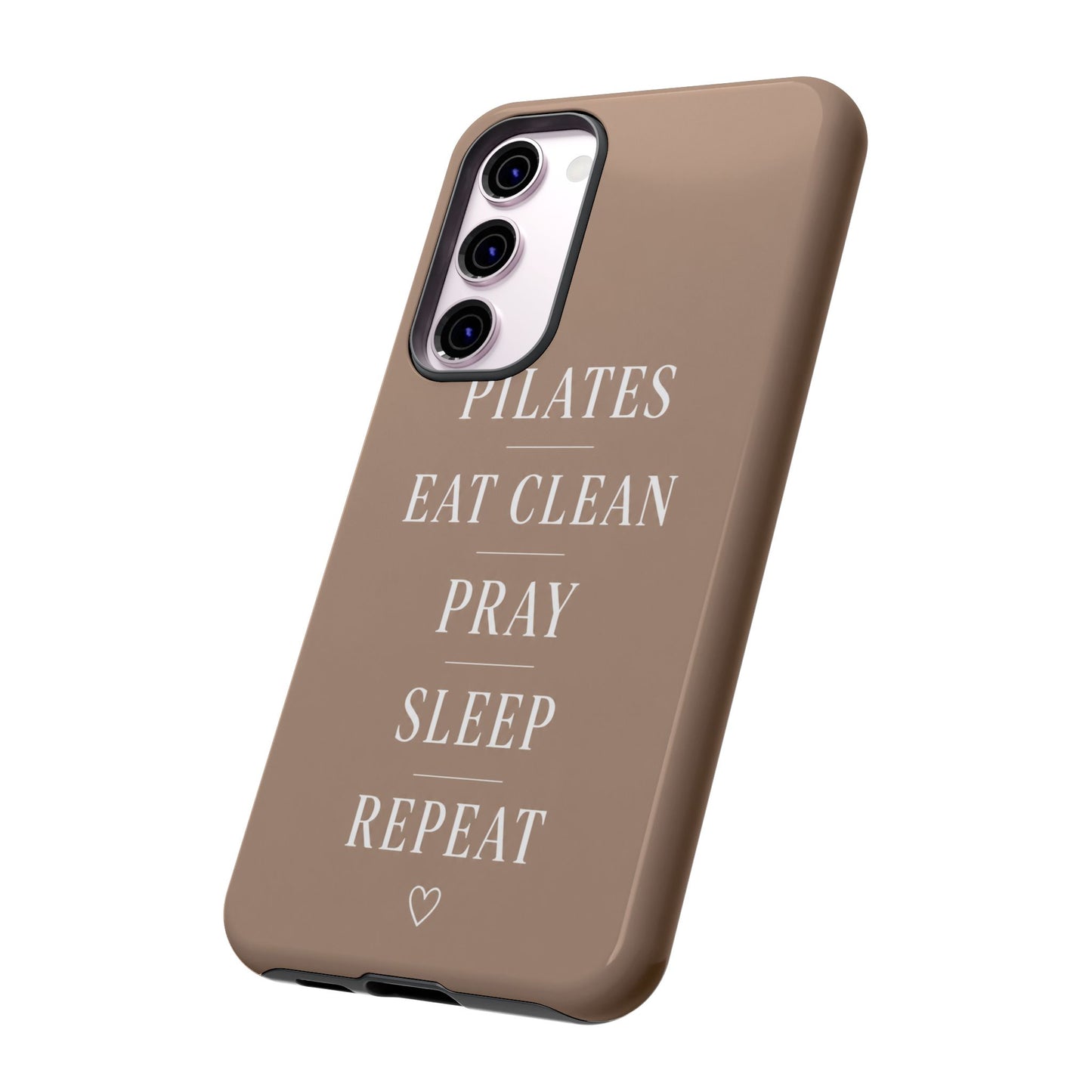 Pilates Phone Case | Eat Clean Pray Sleep Repeat Aesthetic | Wellness Girl Gift