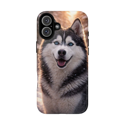 Siberian Husky Tough Phone Case | Blue Eyes Dog Cover Protective iPhone Case