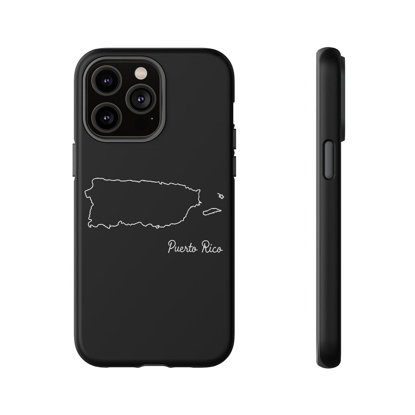 Puerto Rico Outline Phone Case – Minimal Country Map Tough Case (iPhone, Samsung, Pixel)