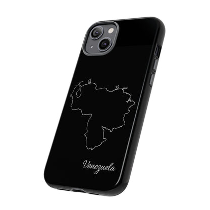 Venezuela Outline Phone Case – Minimal Country Map Tough Case (iPhone, Samsung, Pixel)