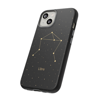 Libra Zodiac Constellation Phone Case – Luxe Gold Celestial Cover