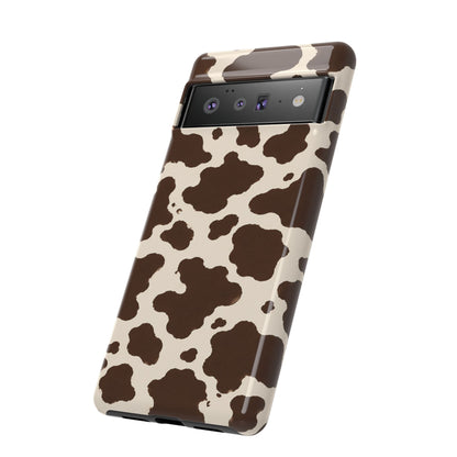 Western Cow Print Tough Phone Case for iPhone Samsung Galaxy Pixel