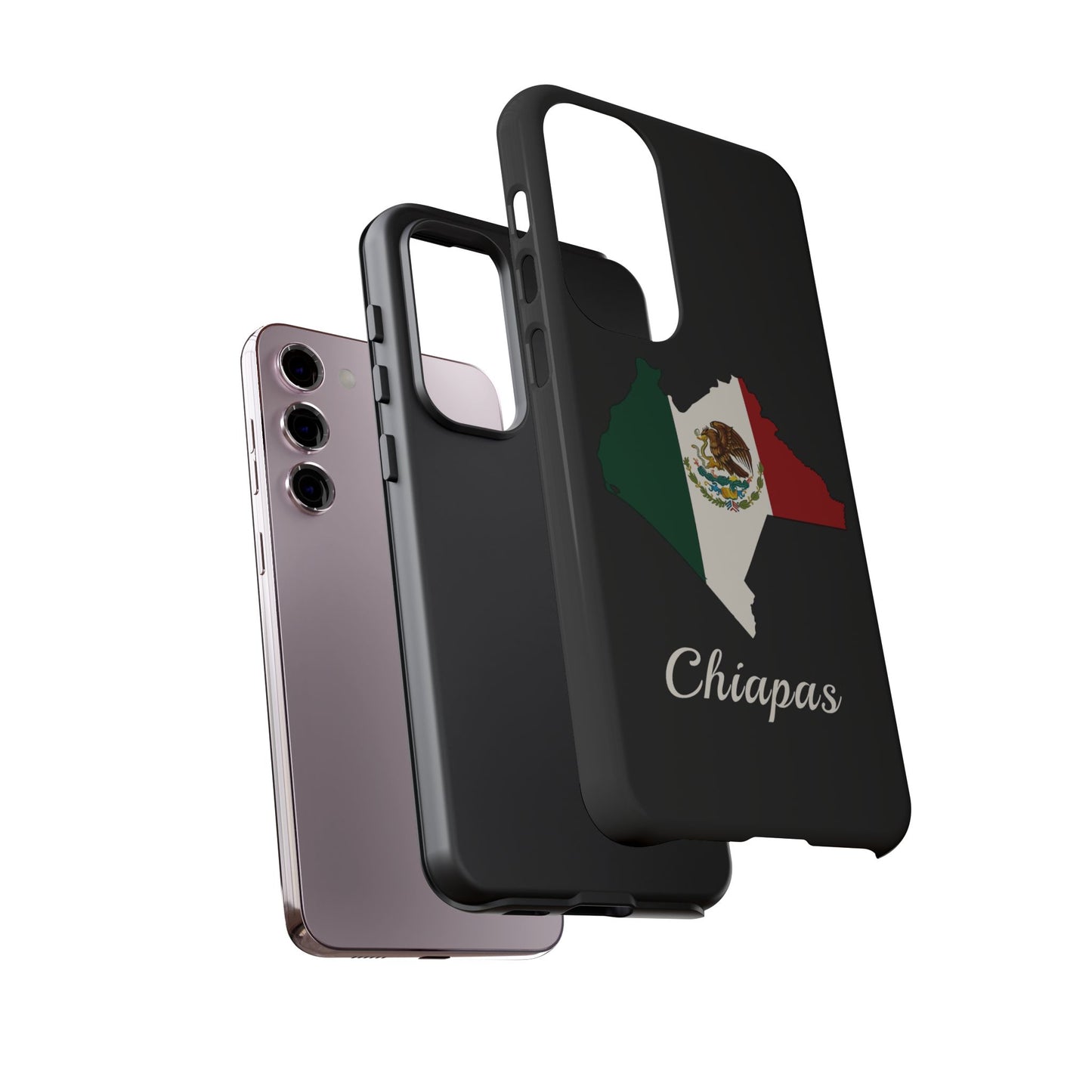 Chiapas Mexico Flag Map Phone Case | Mexican American Pride Tough Case for iPhone & Samsung