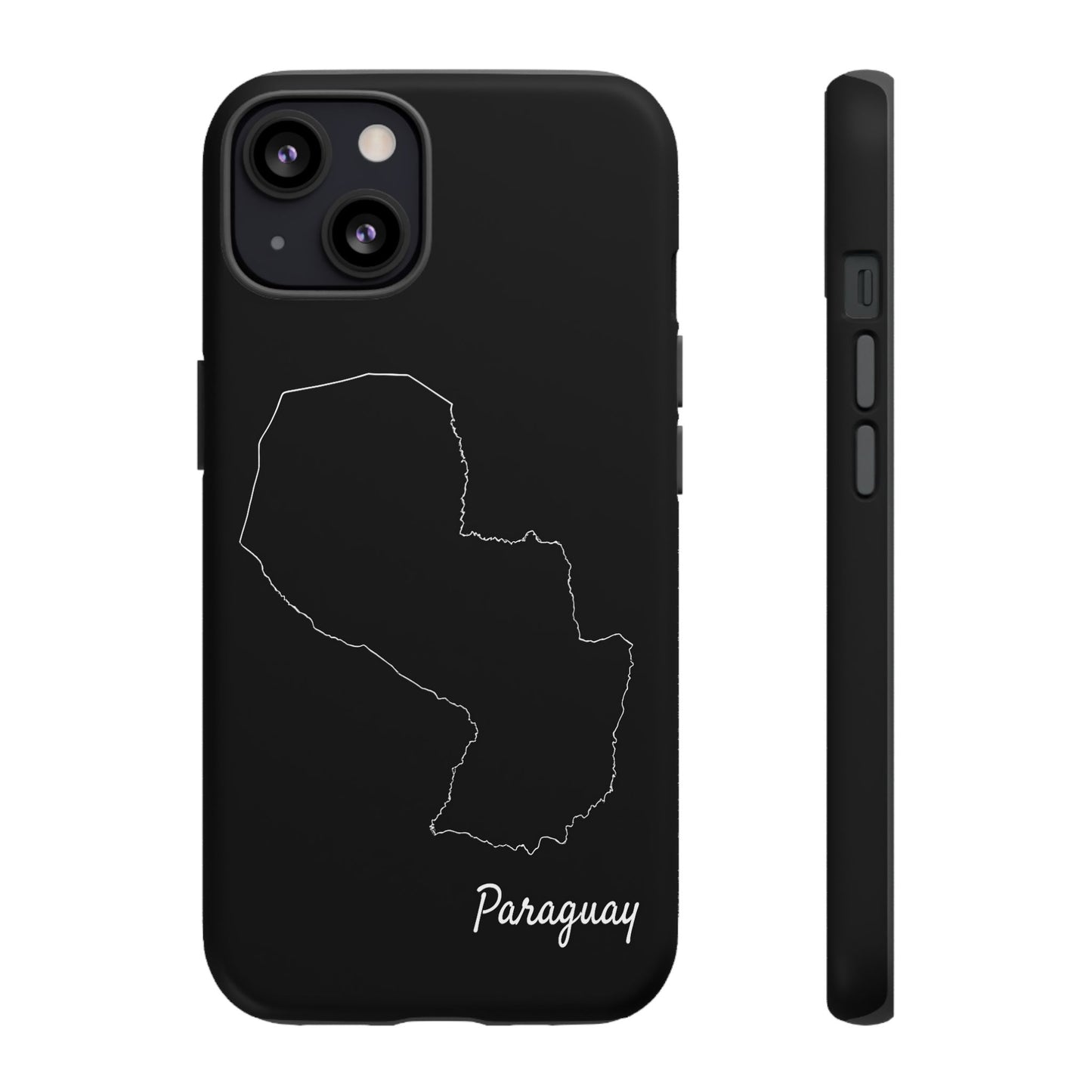 Paraguay Outline Phone Case – Minimal Country Map Tough Case (iPhone, Samsung, Pixel)