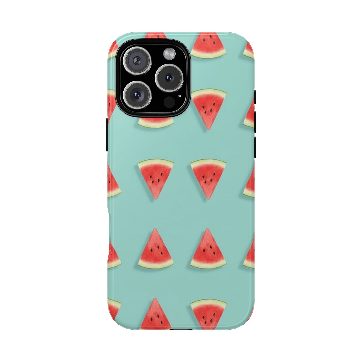 Watermelon Phone Case – Pastel Blue Summer Fruit Tough Case (iPhone, Samsung, Pixel)