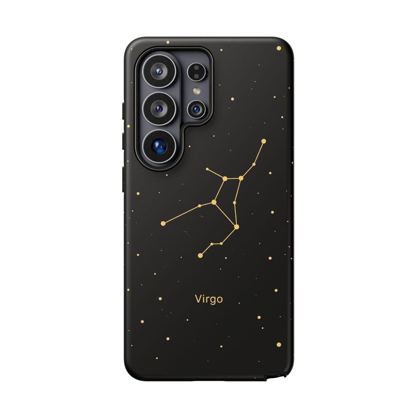Virgo Zodiac Constellation Phone Case – Luxe Gold Celestial Cover