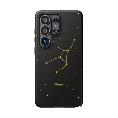 Virgo Zodiac Constellation Phone Case – Luxe Gold Celestial Cover