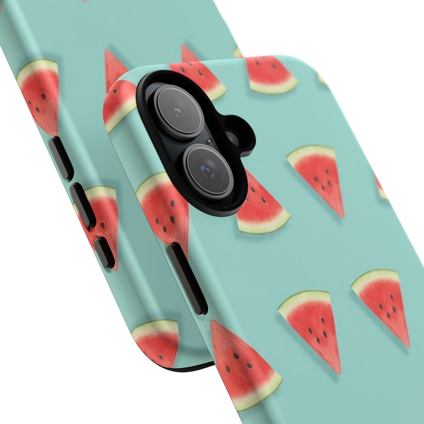 Watermelon Phone Case – Pastel Blue Summer Fruit Tough Case (iPhone, Samsung, Pixel)