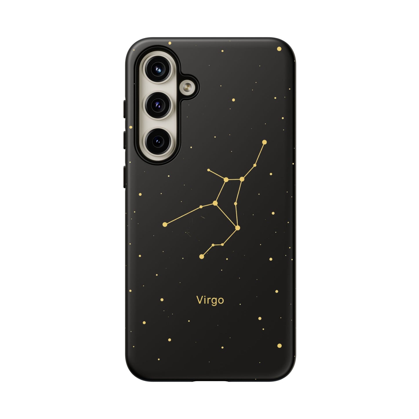 Virgo Zodiac Constellation Phone Case – Luxe Gold Celestial Cover