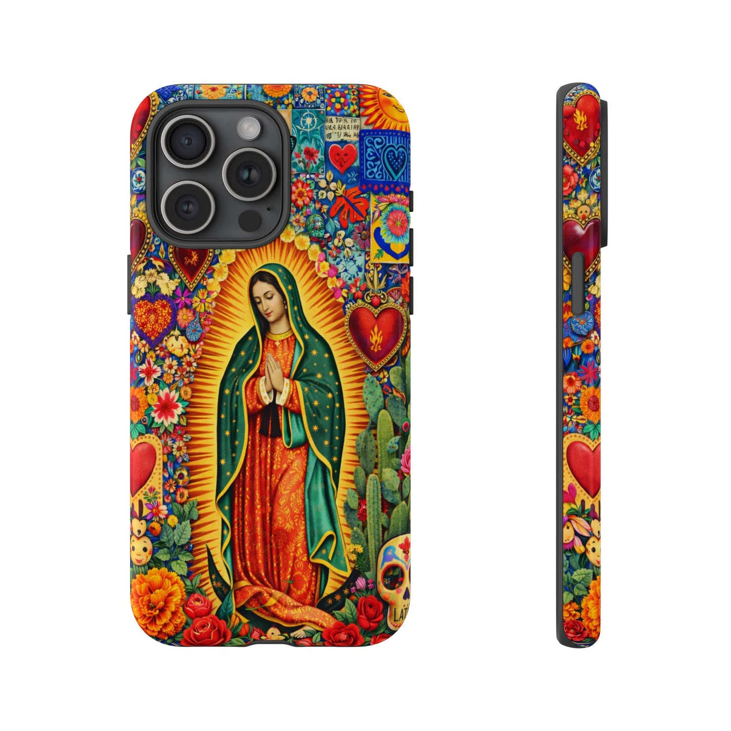 Virgin Mary Guadalupe Phone Case Mexican Folk Art Tough Cover iPhone Samsung
