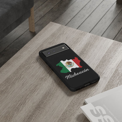 Michoacán Mexico Flag Map Phone Case | Mexican American Pride Tough Case for iPhone & Samsung