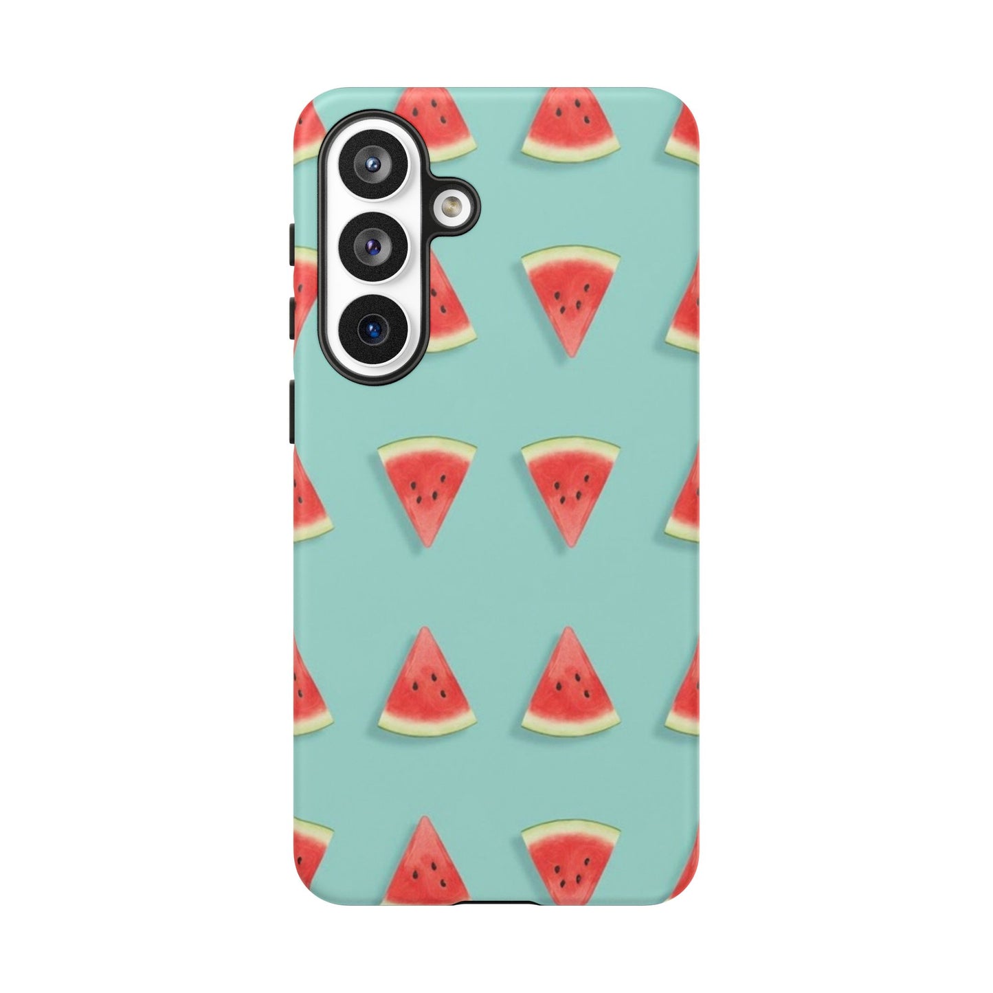 Watermelon Phone Case – Pastel Blue Summer Fruit Tough Case (iPhone, Samsung, Pixel)