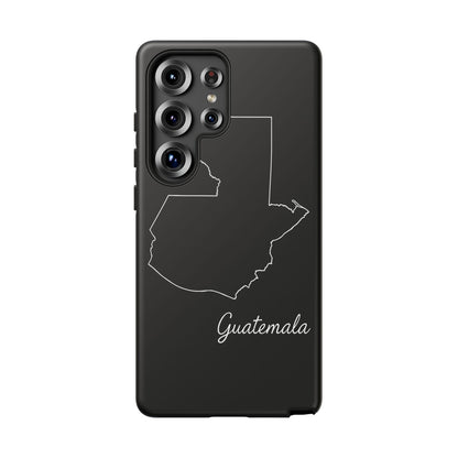 Guatemala Outline Phone Case – Minimal Country Map Tough Case (iPhone, Samsung, Pixel)