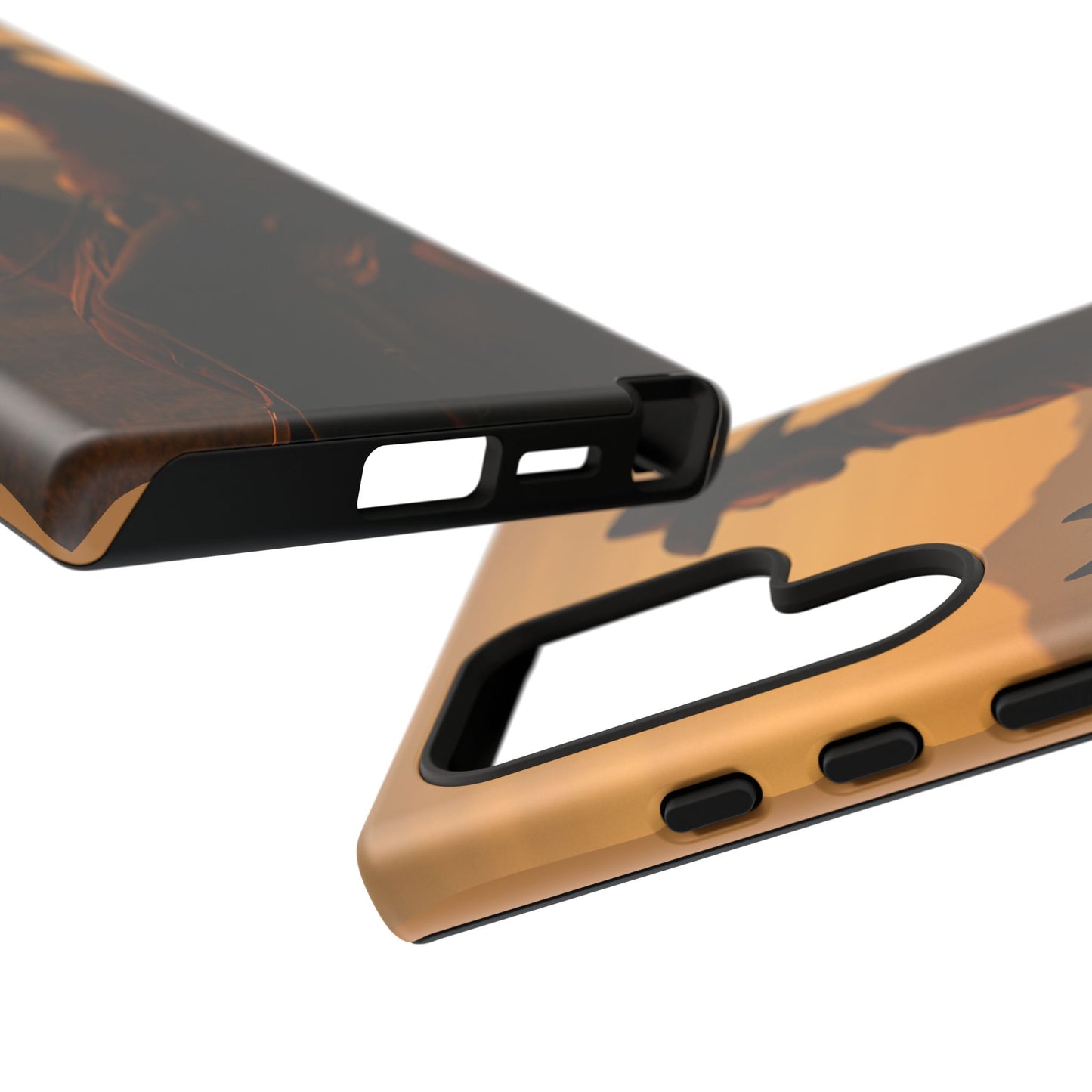 Western Cowboy Sunset Phone Case | Horse Rider Desert Aesthetic Tough Protective Case