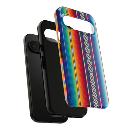 Serape Stripe Phone Case – Colorful Mexican Blanket Pattern Tough Case