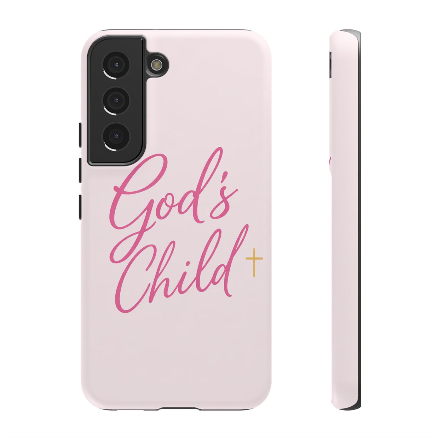 Gods Child Phone Case Christian Pink Aesthetic Tough iPhone Case