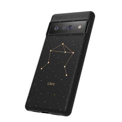 Libra Zodiac Constellation Phone Case – Luxe Gold Celestial Cover