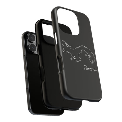 Panama Outline Phone Case – Minimal Country Map Tough Case (iPhone, Samsung, Pixel)