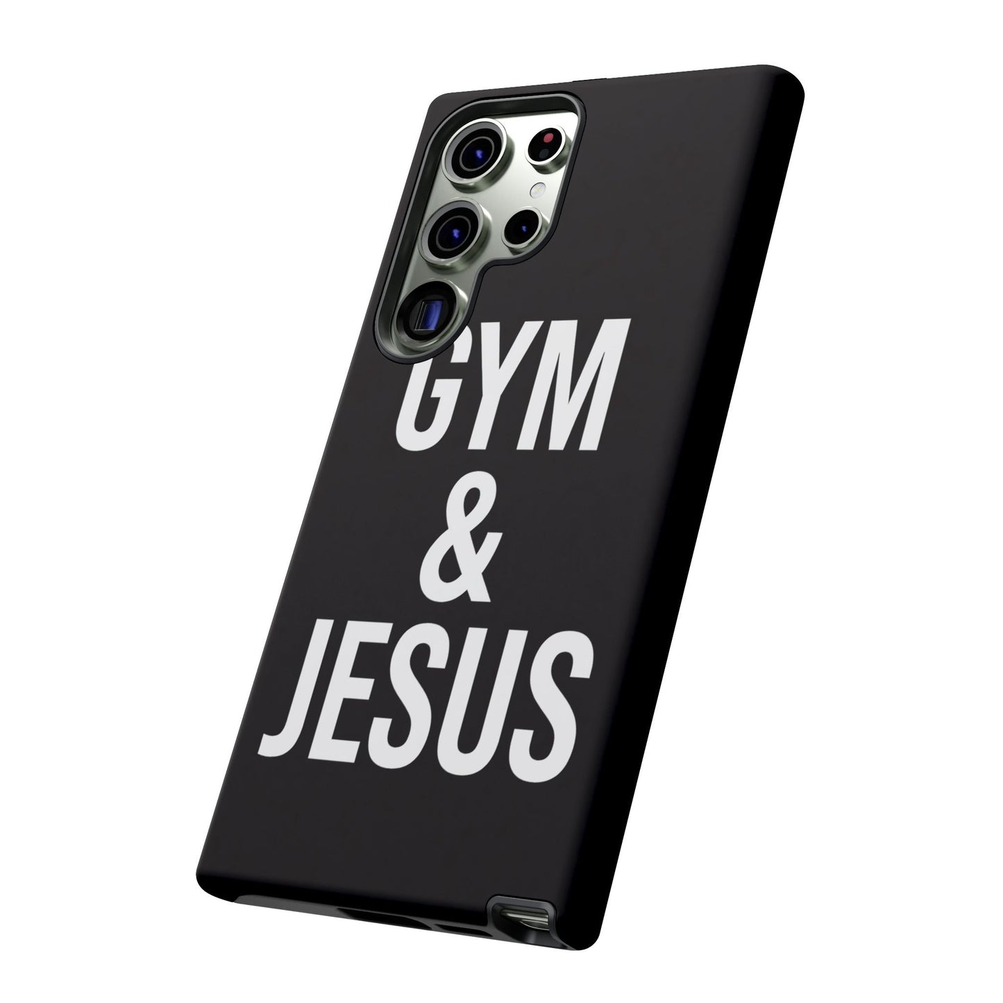 Gym & Jesus Phone Case Christian Faith Workout Gym Motivation Case