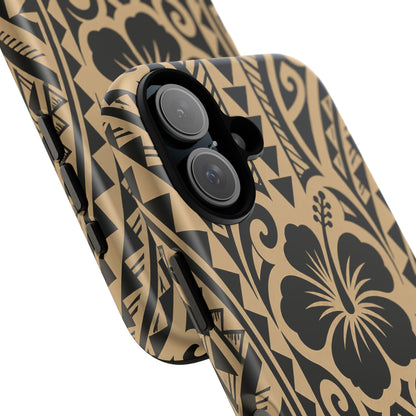Polynesian Tribal Hawaiin Hibiscus Phone Case for iPhone Samsung Galaxy