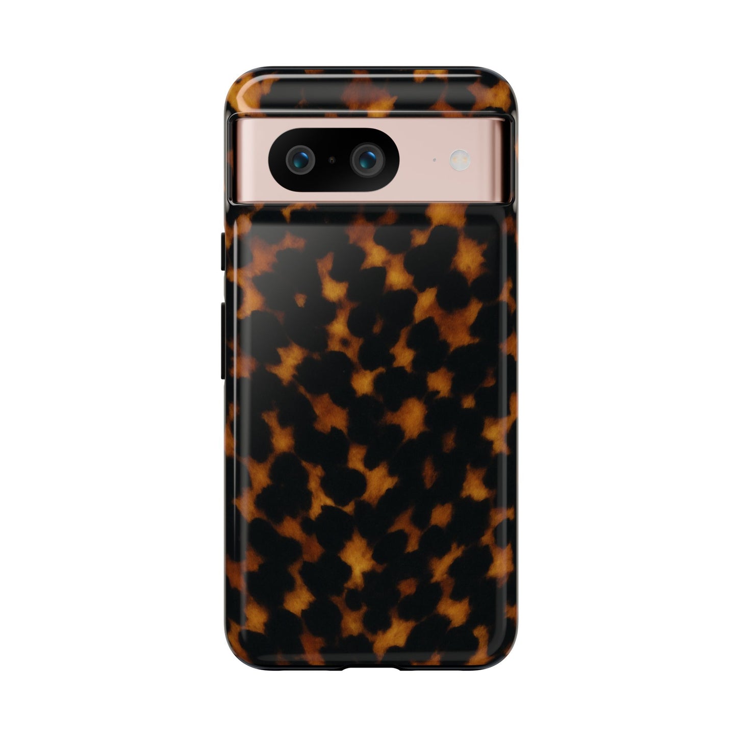 Tortoiseshell Pattern Tough Phone Case | Classic Leopard-Style Protective Cover