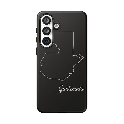 Guatemala Outline Phone Case – Minimal Country Map Tough Case (iPhone, Samsung, Pixel)