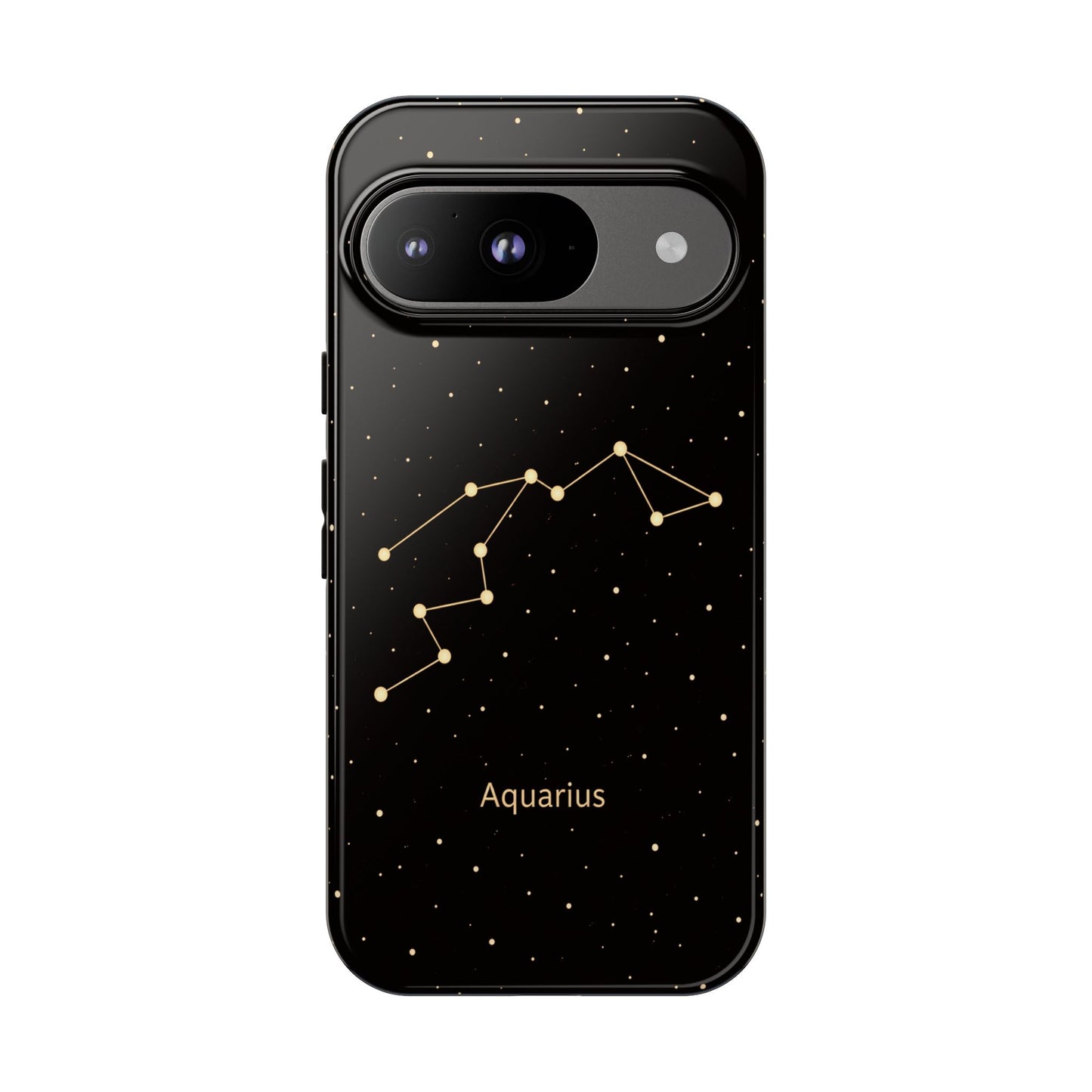 Aquarius Zodiac Constellation Phone Case – Luxe Gold Celestial Cover
