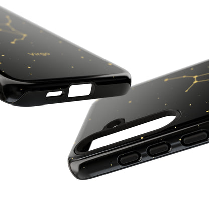 Virgo Zodiac Constellation Phone Case – Luxe Gold Celestial Cover