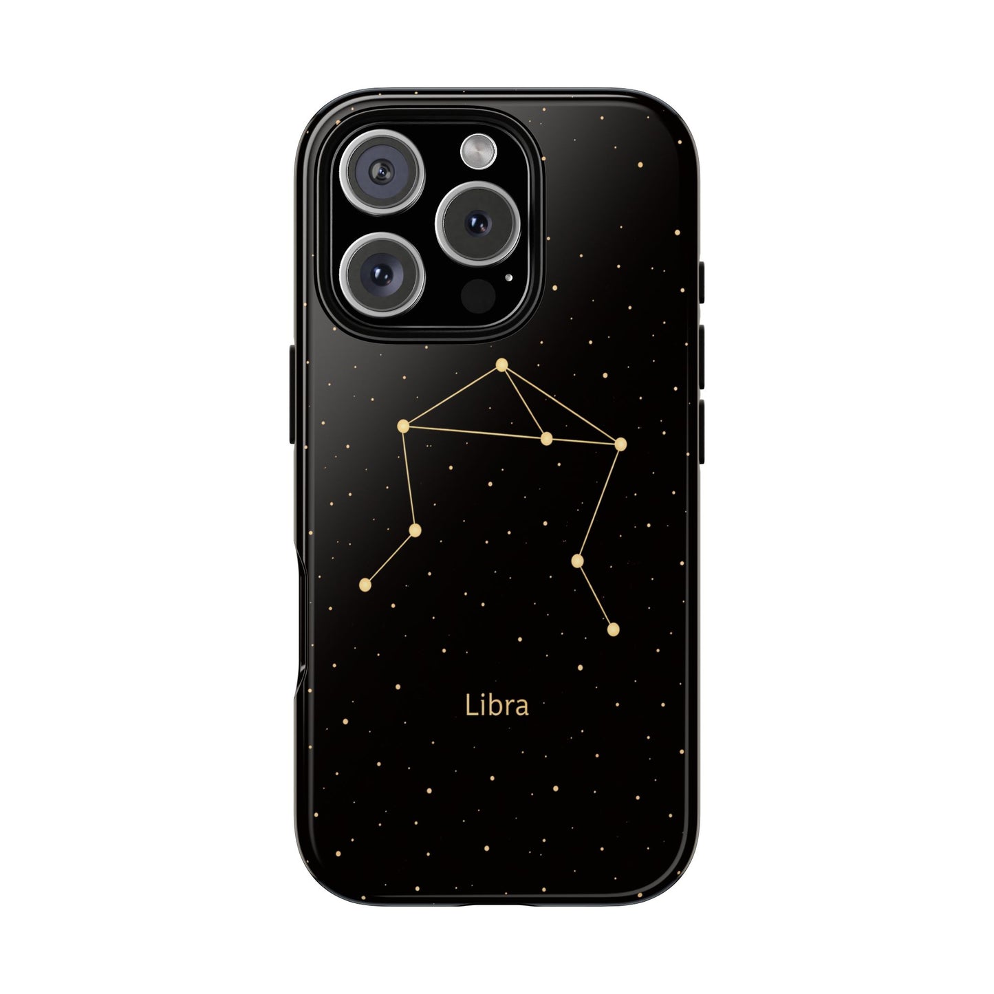 Libra Zodiac Constellation Phone Case – Luxe Gold Celestial Cover