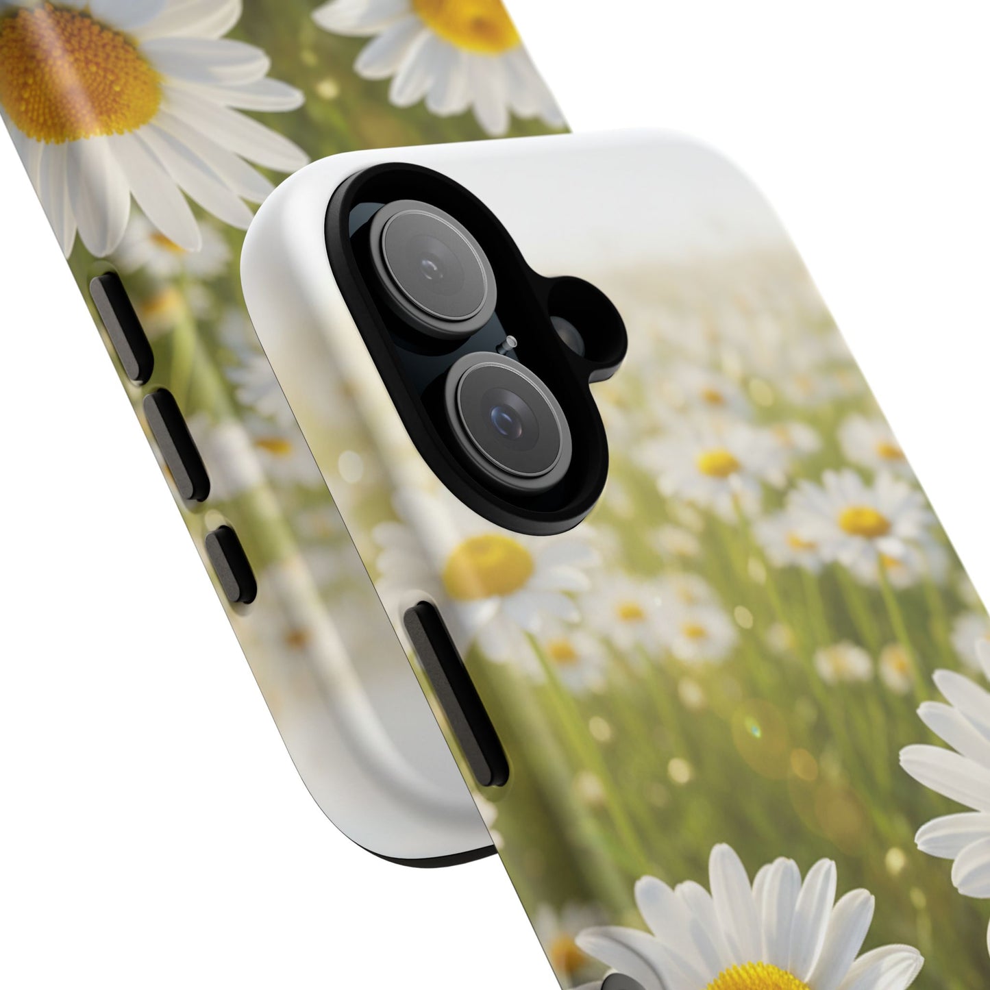 Daisy Phone Case – Floral Spring Field Tough Protective Case (iPhone, Samsung, Pixel)